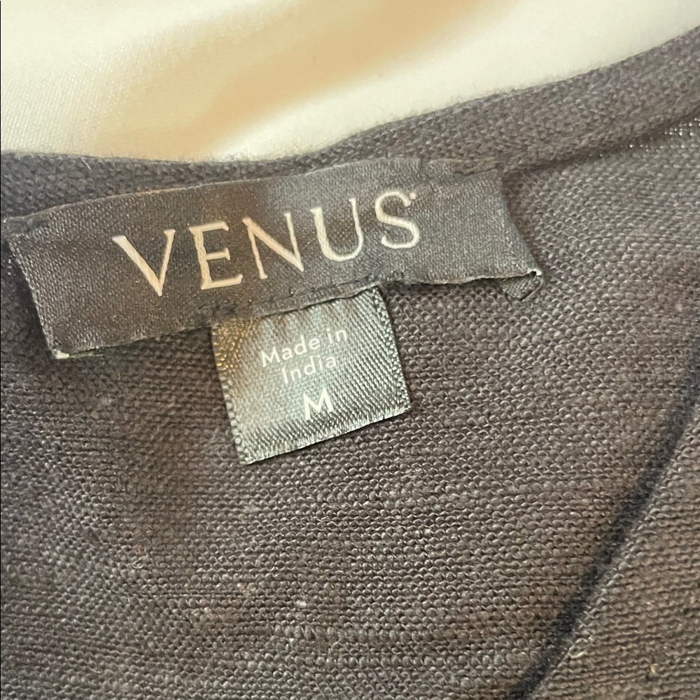 VENUS Black Sleeveless Blouse